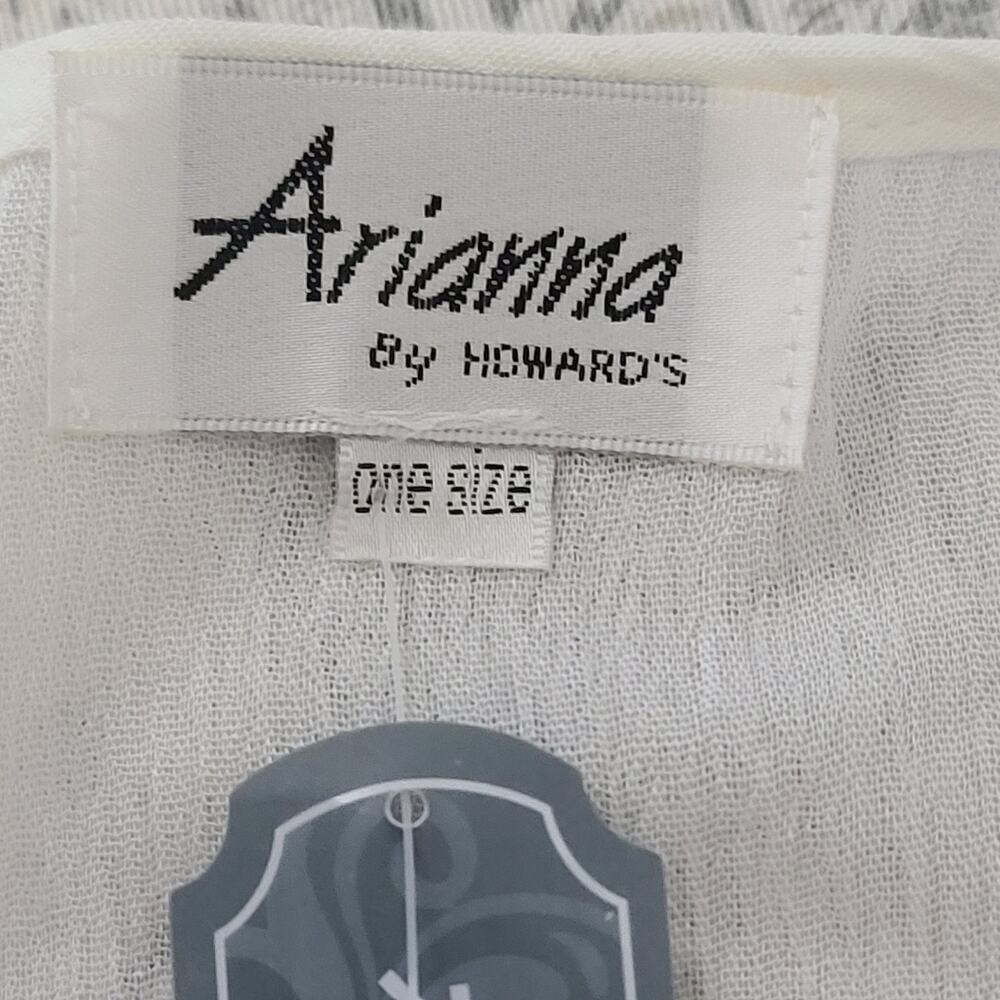 Arianna's by Howard's embroidered ladies cover up white Size OS Resort Wear - Picture 6 of 8